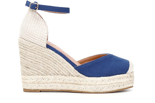 SCARPE IN CANVAS SU ZEPPA CORDA CON SCOLLO V