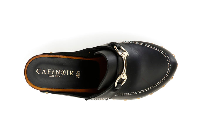 SABOT IN PELLE CON MORSETTO