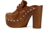 SABOT IN PELLE SCAMOSCIATA CON MORSETTO