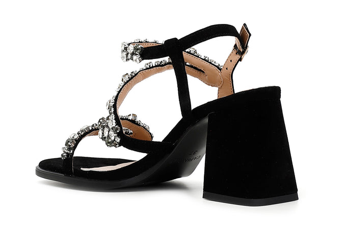 SANDALO GIOIELLO IN PELLE SCAMOSCIATA