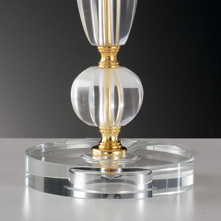 Lampada da Tavolo Classica Cristallo Finitura Oro E27