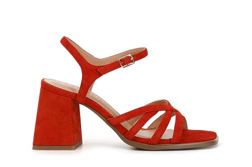 SANDALO GILDA MIGNON IN PELLE SCAMOSCIATA