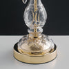 Lumetto Finiture Oro Vetro Gocce Cristalli K9 Lampada da Tavolo Classica E14