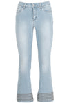 DENIM  CROPPED FLARE CON BORCHIETTE