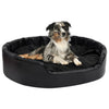 Lettino per Cani Cuccia da Interno Nero 99x89x21 cm in Peluche e Similpelle