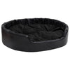 Lettino per Cani Cuccia da Interno Nero 99x89x21 cm in Peluche e Similpelle