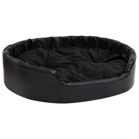 Lettino per Cani Cuccia da Interno Nero 99x89x21 cm in Peluche e Similpelle