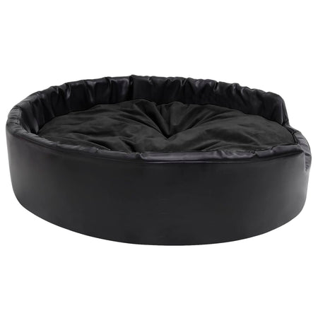 Lettino per Cani Cuccia da Interno Nero 99x89x21 cm in Peluche e Similpelle