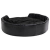 Lettino per Cani Cuccia da Interno Nero 99x89x21 cm in Peluche e Similpelle
