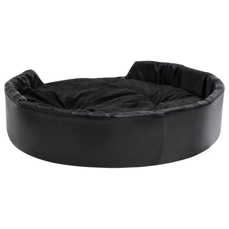 Lettino per Cani Cuccia da Interno Nero 99x89x21 cm in Peluche e Similpelle