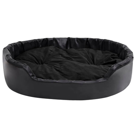 Lettino per Cani Cuccia da Interno Nero 99x89x21 cm in Peluche e Similpelle