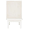 Casetta per Gatti Bianca 60x36x60 cm in Legno Massello di Pino