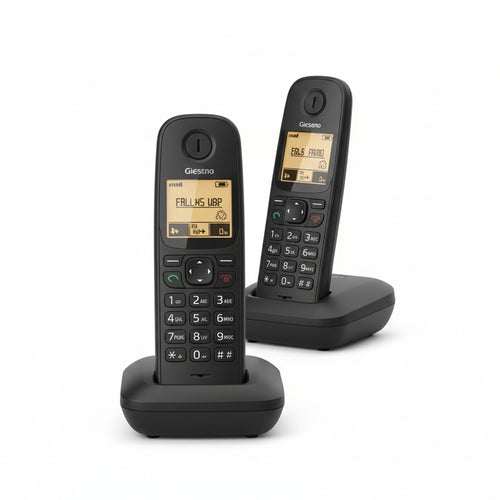 Telefono cordless gigaset a170 duo l36852h2802k101 black dect display alfanum. monoc., id chiamate, 10 suonerie, rubrica 50 nomi