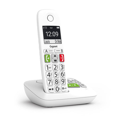 Gigaset e290a - telefono cordless senior - vivavoce - tasti grandi - segreteria - white - E290A WHITE