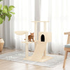 Albero per Gatti con Tiragraffi in Sisal Crema 82 cm Torre Tutti in Uno