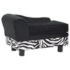 Divano per Cani Relax Con Piedini 57x34x36 cm in Peluche Nero
