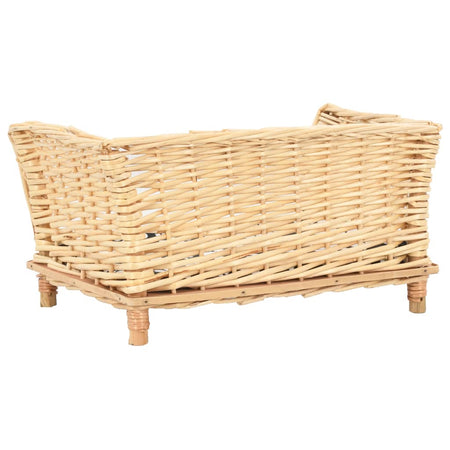 Cesta Cuccia per Cani Lettino con Cuscino Relax 50x33x30 cm Salice Naturale