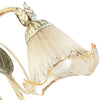 Lume Elegante Decoro Floreale Metallo diffusore Vetro Lampada da Tavolo Classica E14