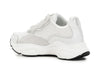 SNEAKERS IN PELLE E RASO CON ACCESSORIOE SUOLA CON LOGO