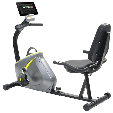 Cyclette Reclinata Magnetica per Fitness con Misurazione del Polso Display LCD