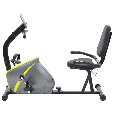 Cyclette Reclinata Magnetica per Fitness con Misurazione del Polso Display LCD
