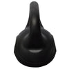 Palla con Manico Kettlebell 20 kg in Cemento Rivestito Nero Allenamento