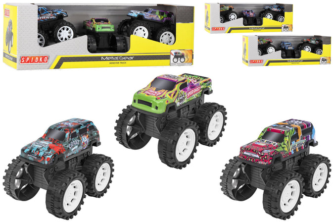 Auto Big Foot Metallo a Frizione 3 Pezzi