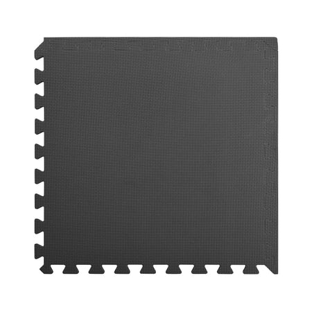 Tappetino a Incastro 12 pz 4,32 m² in Schiuma EVA Nera Antiscivolo e Resistente