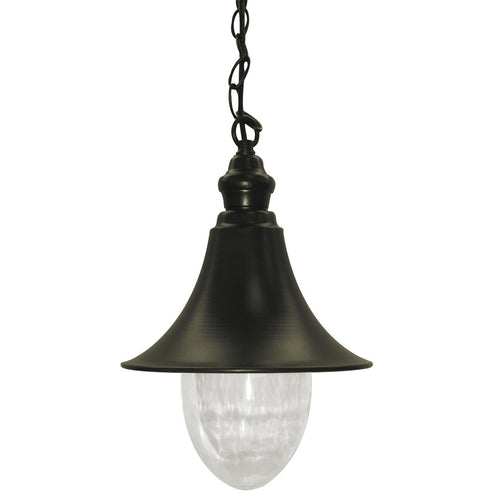 LAMPADA Lanterna LUCE A CATENA CIGNO ANTICHIZZATA GIARDINO VERANDA SOSPESA