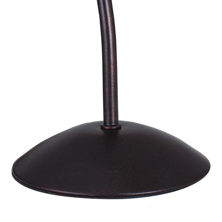 Lampada da tavolo elegante color ruggine 40 watt E14