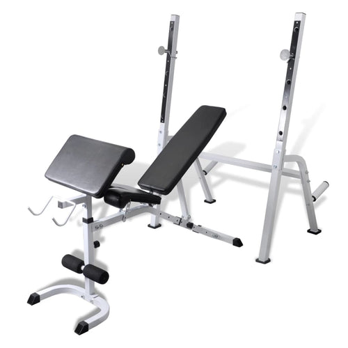 Panca di Allenamento Multifunzione Fitness Multi-Station con Cuscino