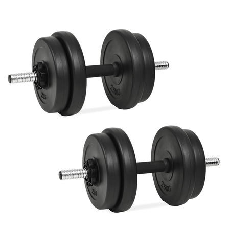 Set di Manubri 14 pz 20 kg Allenamento Palestra Fitness