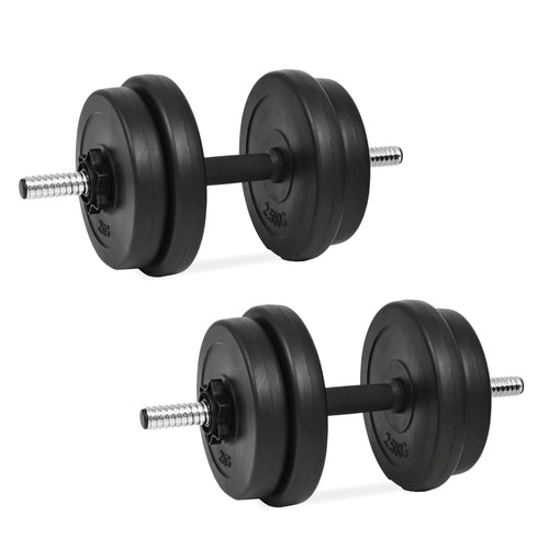Set di Manubri 14 pz 20 kg Allenamento Palestra Fitness