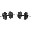 Set di Manubri 14 pz 20 kg Allenamento Palestra Fitness