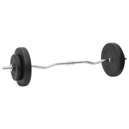 Set Bilanciere e Manubri con Dischi 60 kg in Acciaio Cromato