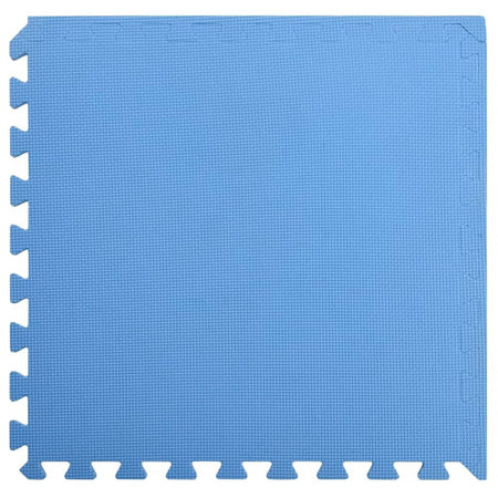 Tappetino a Incastro Set 12 pz 4,32 m² in Schiuma EVA Colore Blu