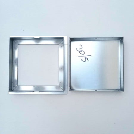 Sigillo 700 x 700 x H 80mm chiusino di lamiera zincata pesante da incasso
