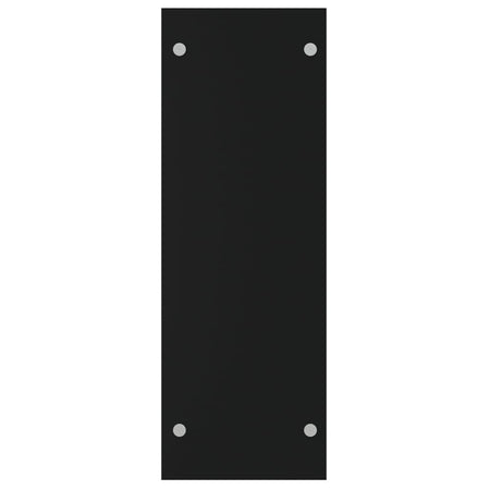 Porta Legna Nero 80x35x100 cm in Vetro Temperato