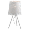 Lume Treppiedi Abat jour Moderno Bianco Opaco paralume Forato Pizzo E27
