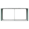 Portalegna Capannone da Giardino in Acciaio Zincato 330x92x153cm Verde