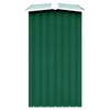 Portalegna Capannone da Giardino in Acciaio Zincato 330x92x153cm Verde