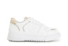 SNEAKERS IN PELLE CON LOGO IN RILIEVO