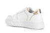SNEAKERS IN PELLE CON LOGO IN RILIEVO