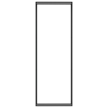Portalegna Nero Opaco 110x28x312 cm Portaceppi in Acciaio