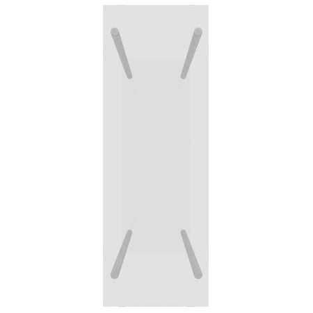 Porta Legna Trasparente 80x35x100 cm in Vetro Temperato