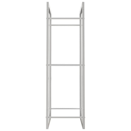 Portalegna 50x28x94 cm in Acciaio Inossidabile