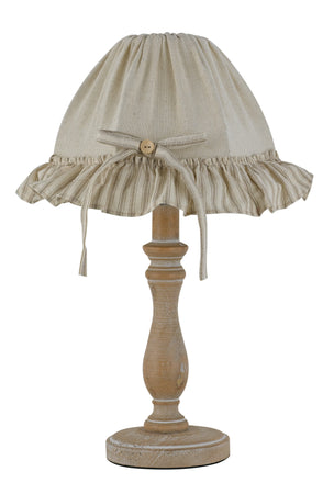 Lampada da camera in legno beige 40 watt E14