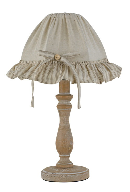 Lampada da camera in legno beige 40 watt E14