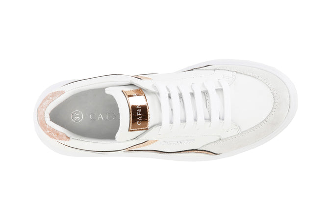 SNEAKERS IN PELLE CON DETTAGLIO SPECCHIO