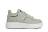 SNEAKERS IN PELLE STAMPA INTRECCIO